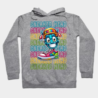 Cute Sneaker Head Design Hoodie